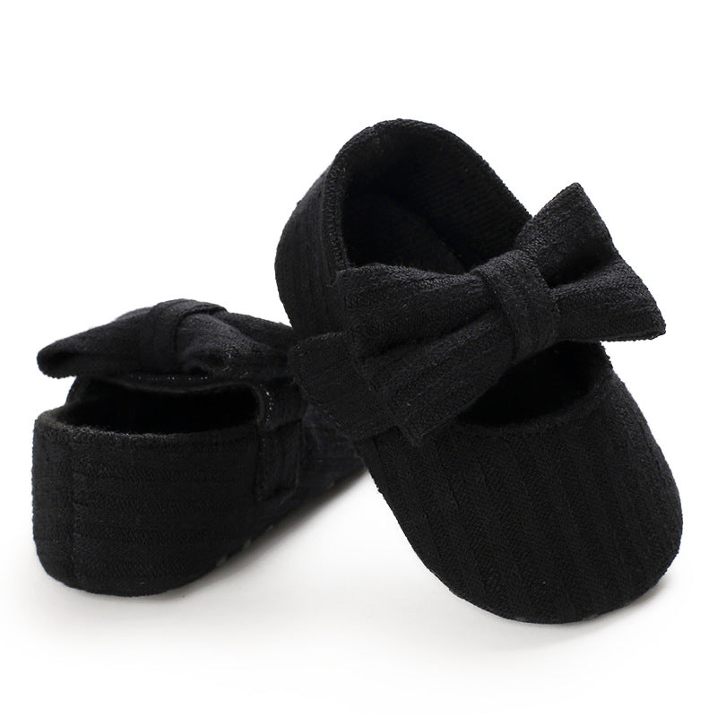 Wool Baby Knitted Bow Baby Shoes - Comfort and Style for Your Little One