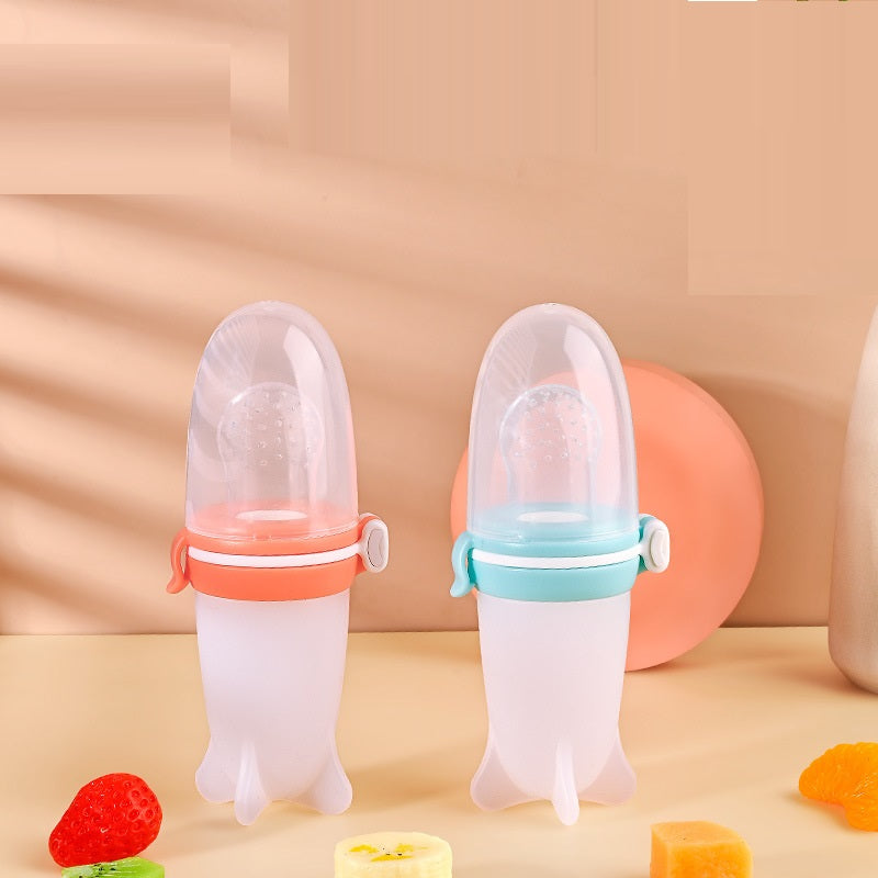 Silicone Baby Squeeze Feeding Bottle Bowl Solid Food Tool