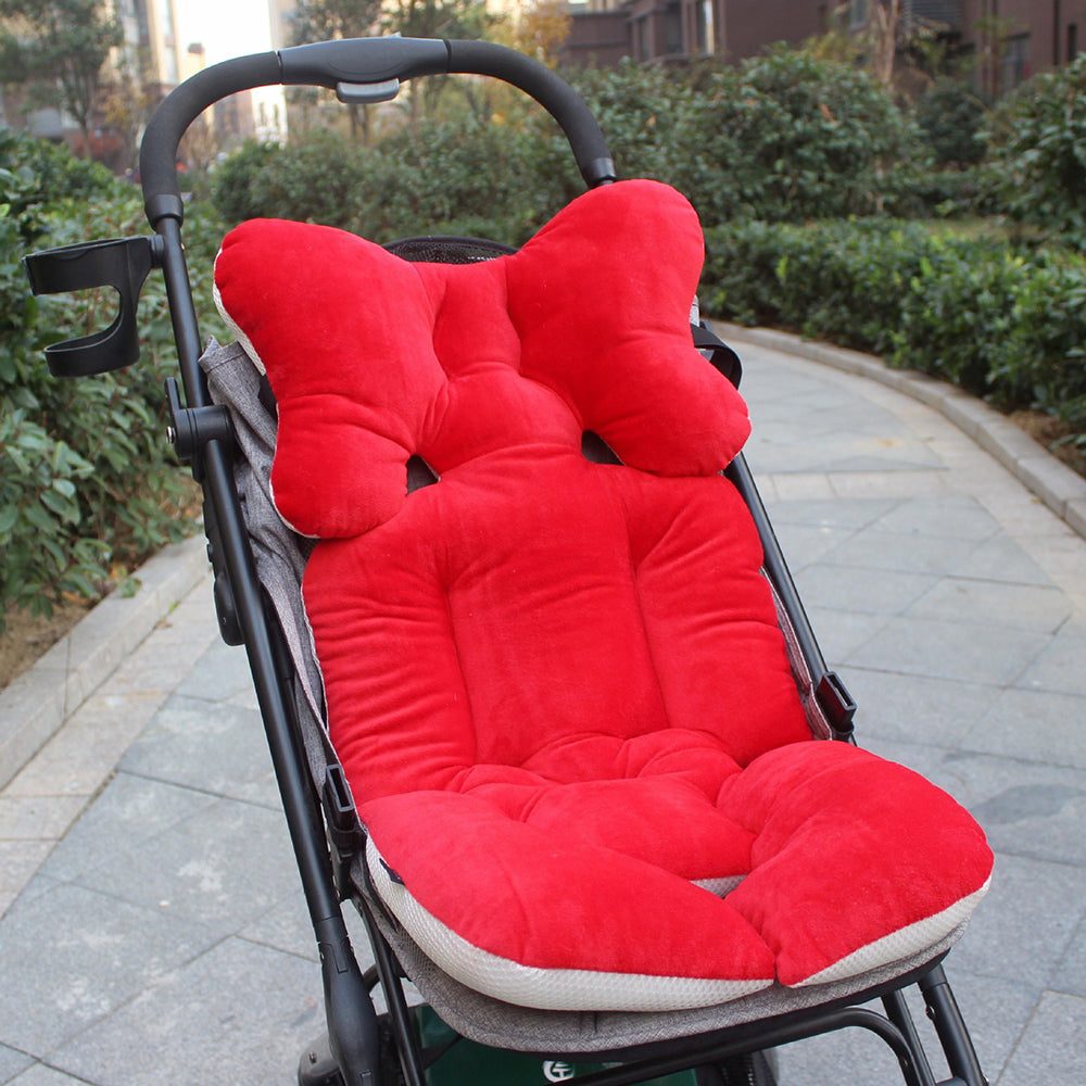 Padded Cotton Baby Stroller Seat Cushion Pad