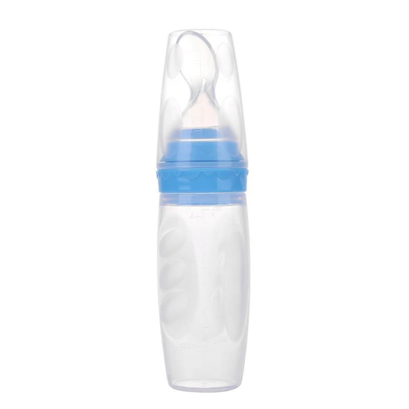 Silicone Squeeze Baby Feeding Spoon Dispenser
