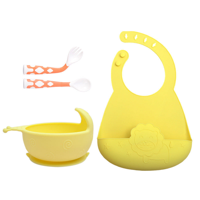 Silicone Baby Feeding Tableware Set