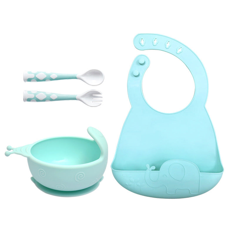 Silicone Baby Feeding Tableware Set