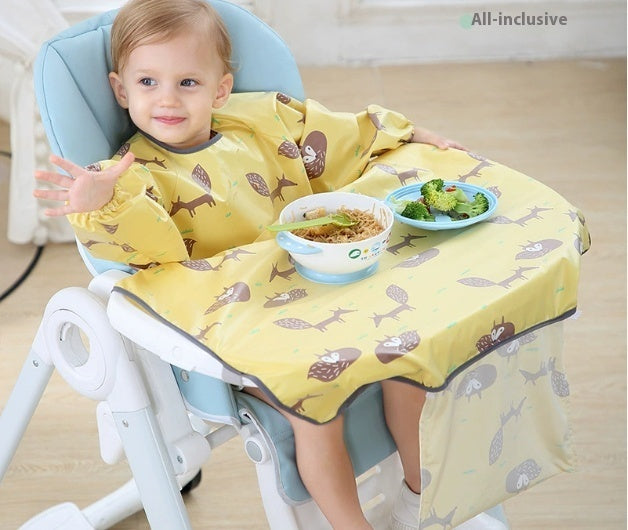 Baby Feeding Chair Bib Cover Anti-Dirty Dining Gown