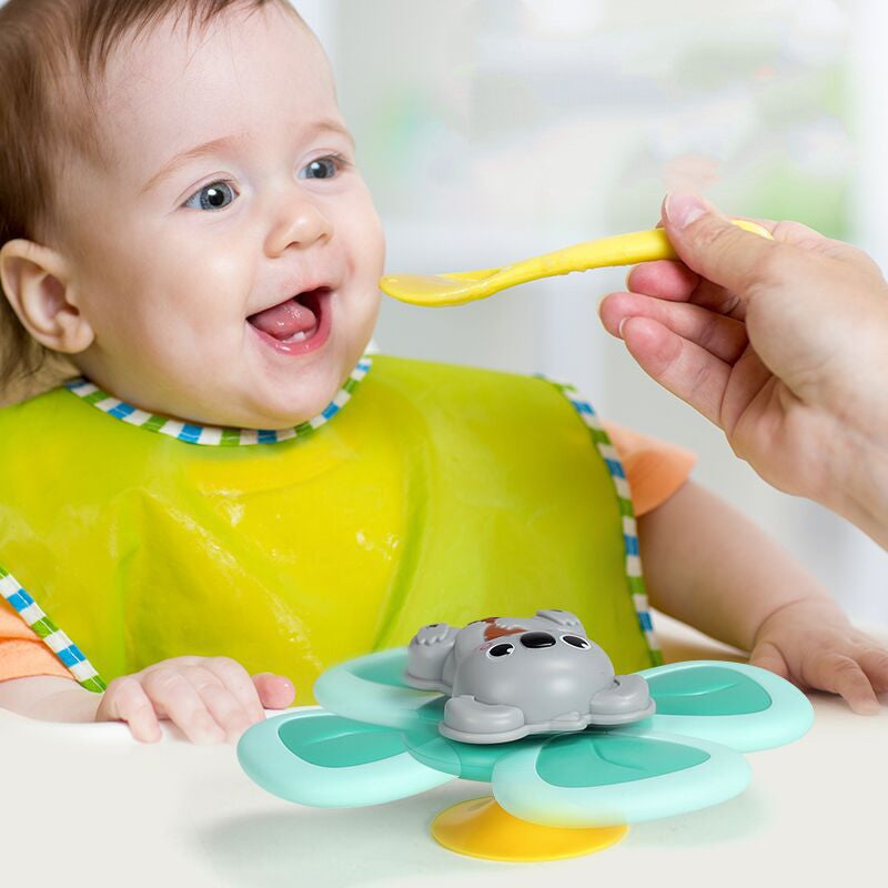 Spinning Suction Cup Baby Bath Water Toy Teether