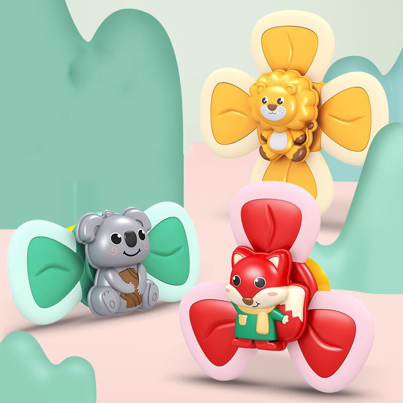Spinning Suction Cup Baby Bath Water Toy Teether