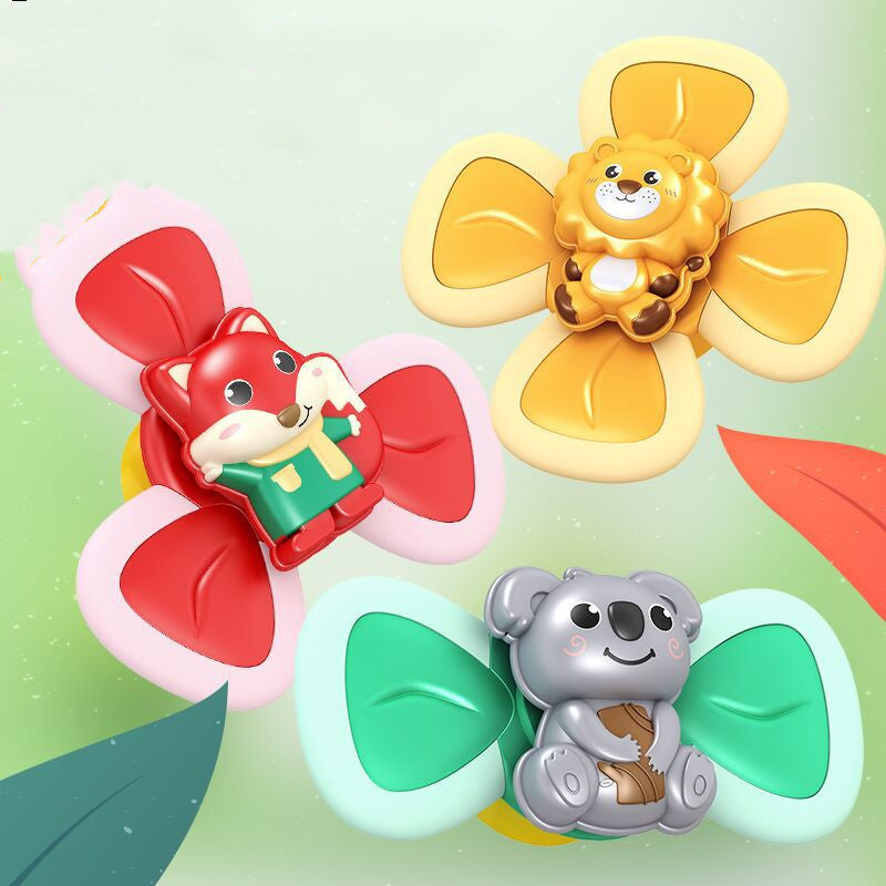 Spinning Suction Cup Baby Bath Water Toy Teether