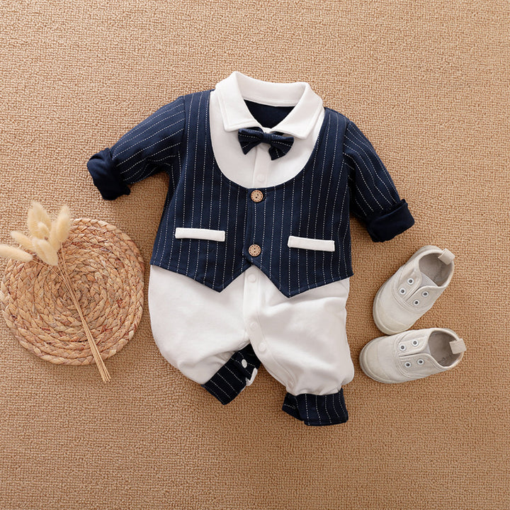 Gentleman Baby Jumpsuit Long Sleeve Spring Autumn Outfit