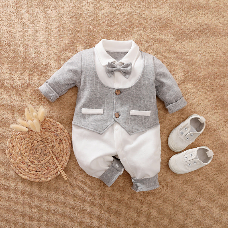 Gentleman Baby Jumpsuit Long Sleeve Spring Autumn Outfit