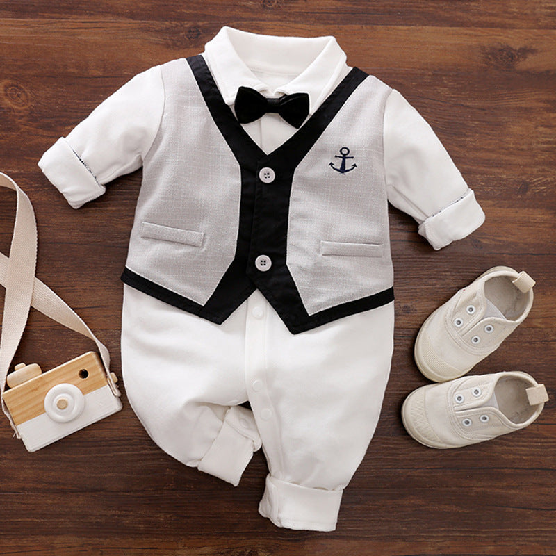 Gentleman Baby Jumpsuit Long Sleeve Spring Autumn Outfit