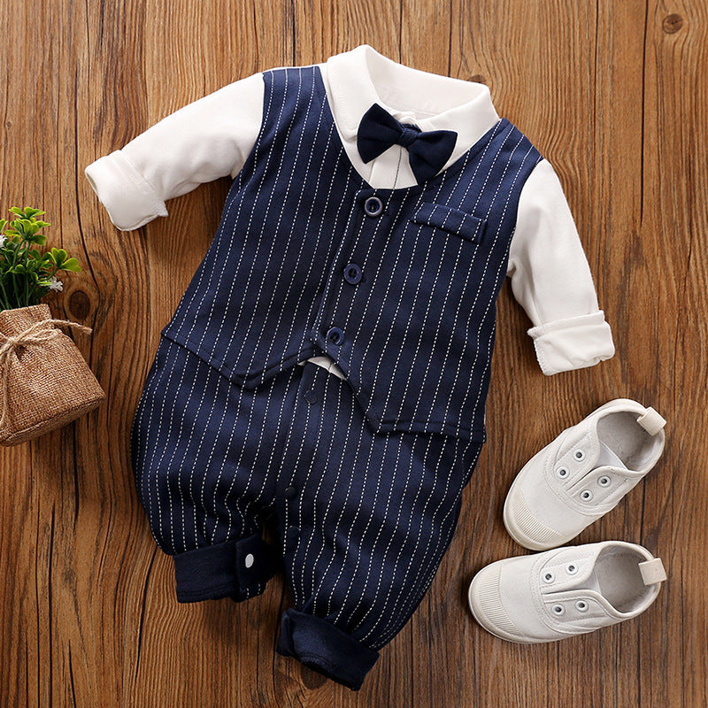 Gentleman Baby Jumpsuit Long Sleeve Spring Autumn Outfit