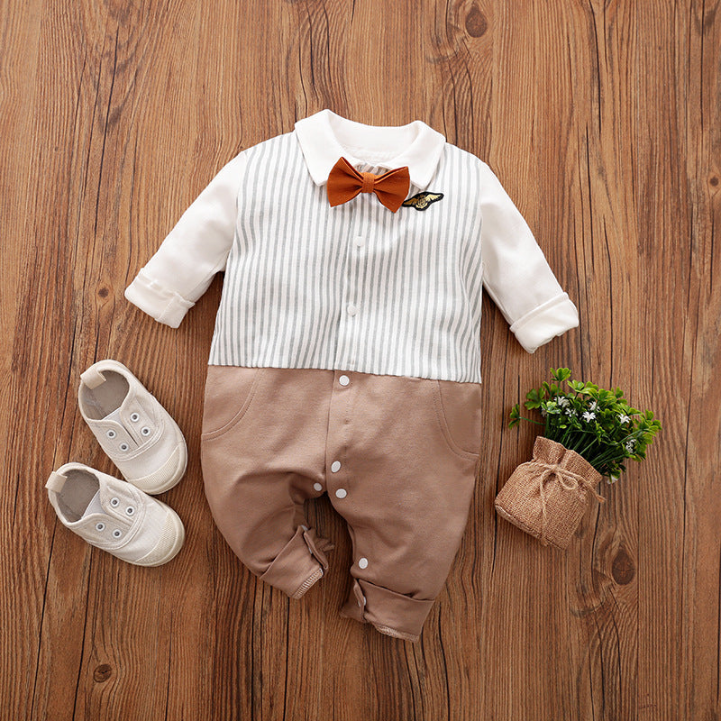 Gentleman Baby Jumpsuit Long Sleeve Spring Autumn Outfit
