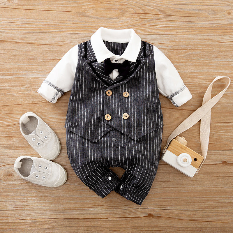 Gentleman Baby Jumpsuit Long Sleeve Spring Autumn Outfit