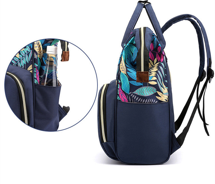 Multifunctional Baby Diaper Backpack With Bottle Storage