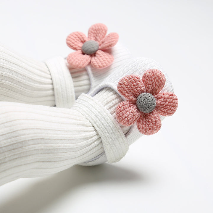Baby Headband And Toddler Shoes Set