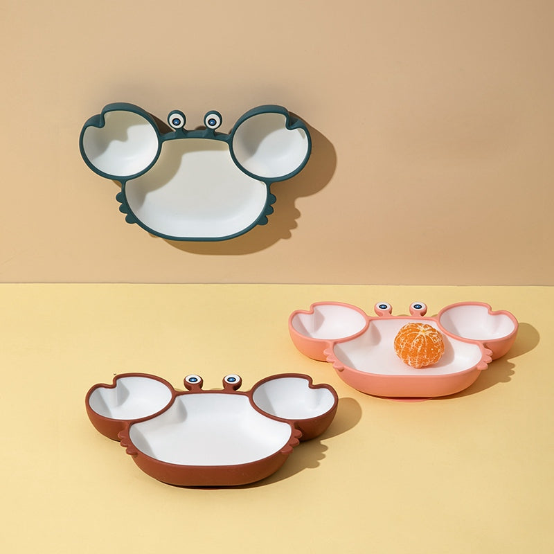 Silicone Non Slip Baby Feeding Bowl Plate Set