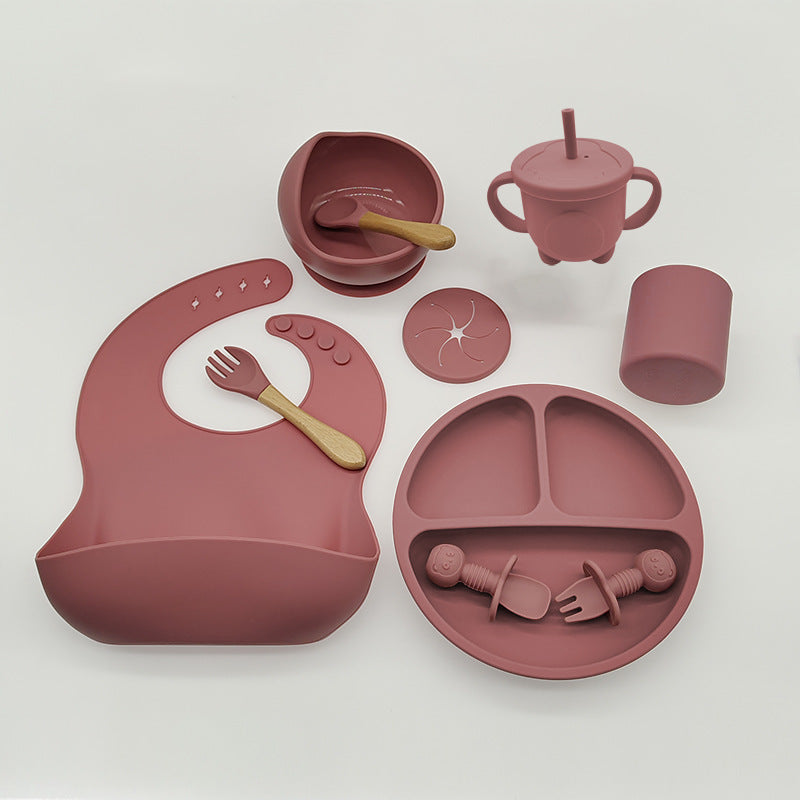Baby Silicone Feeding Tableware Set For Weaning
