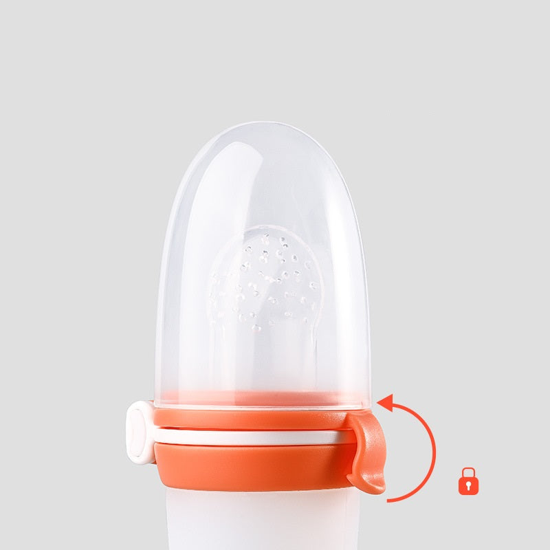 Silicone Baby Squeeze Feeding Bottle Bowl Solid Food Tool