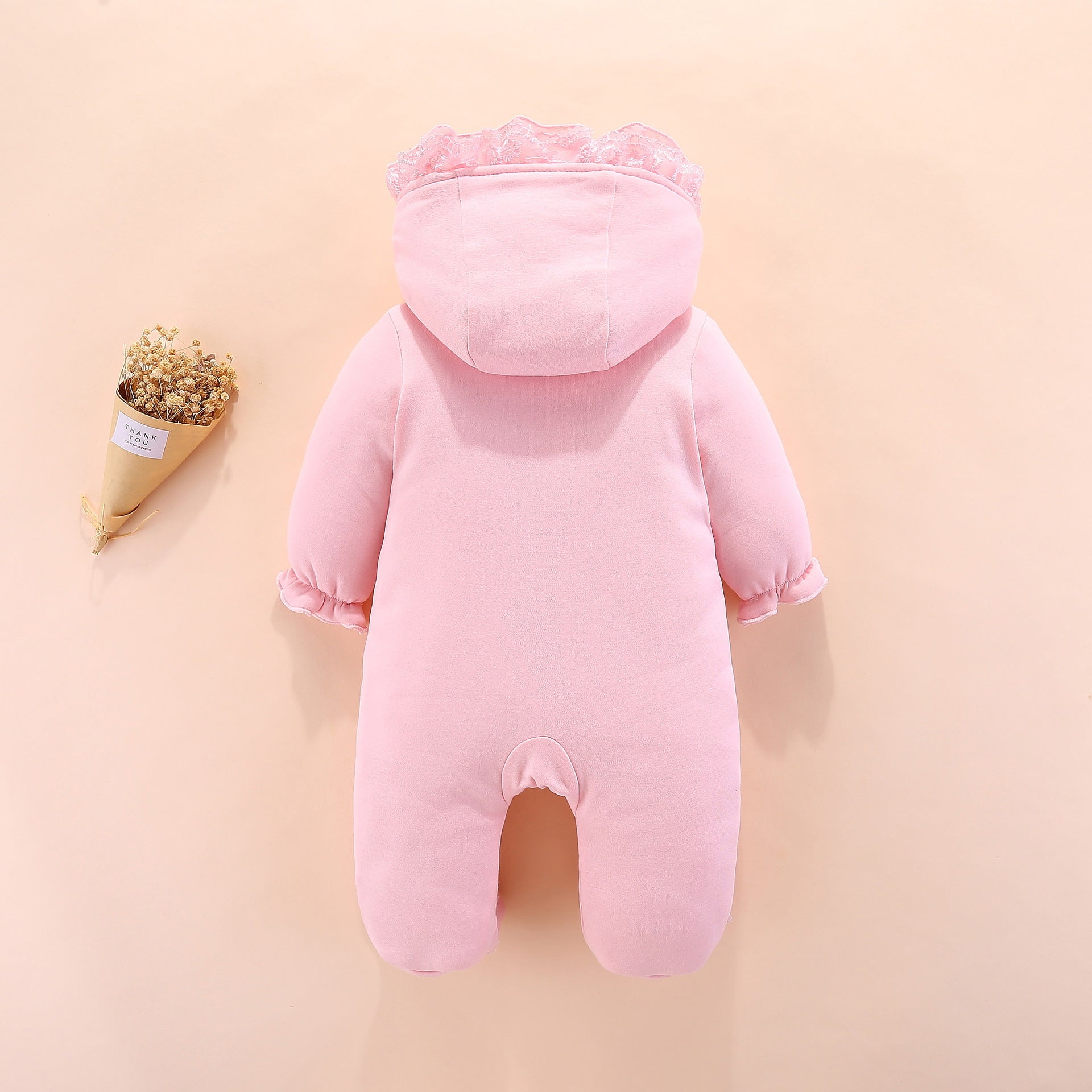 Hooded Baby Romper Soft Cotton Outfit