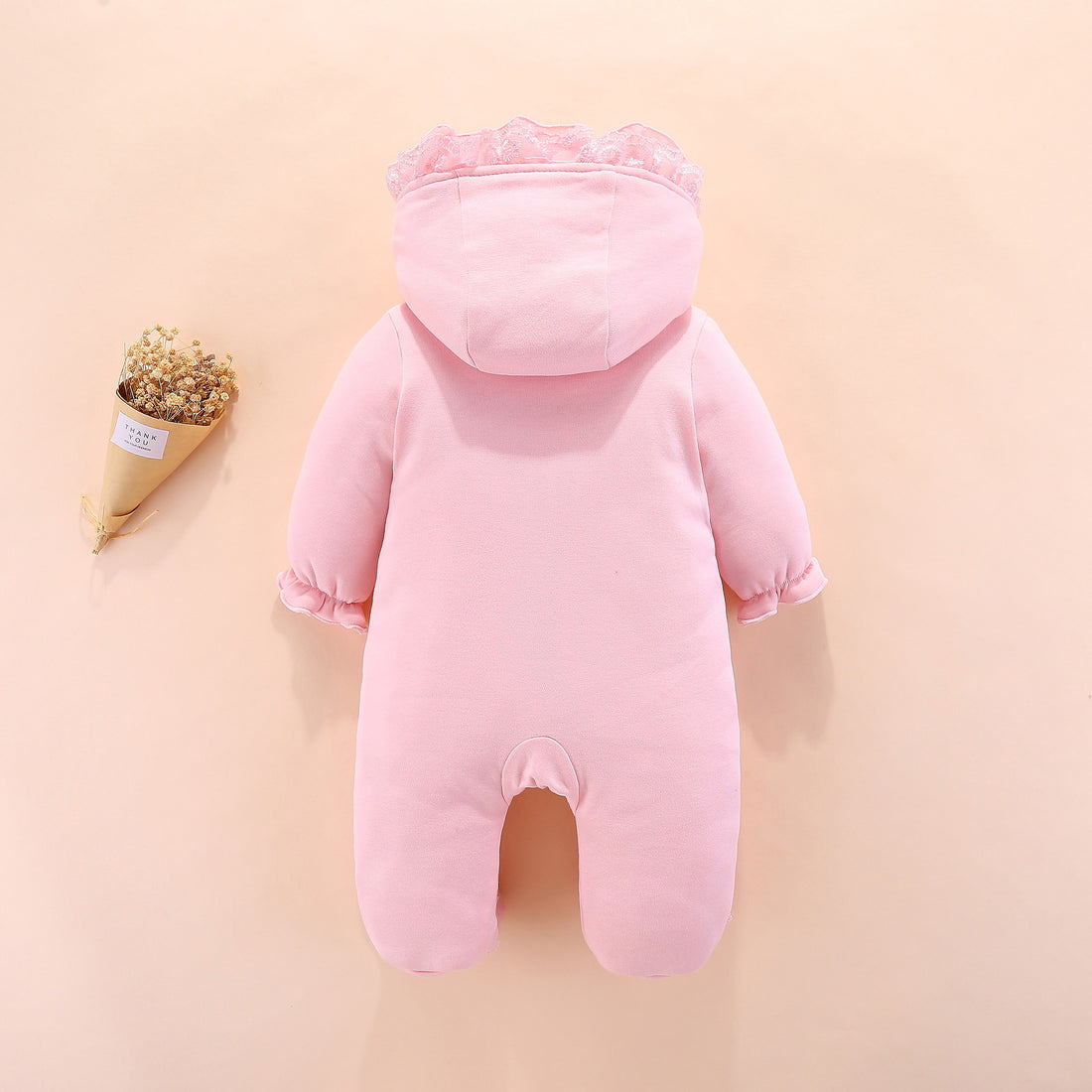 Hooded Baby Romper Soft Cotton Outfit
