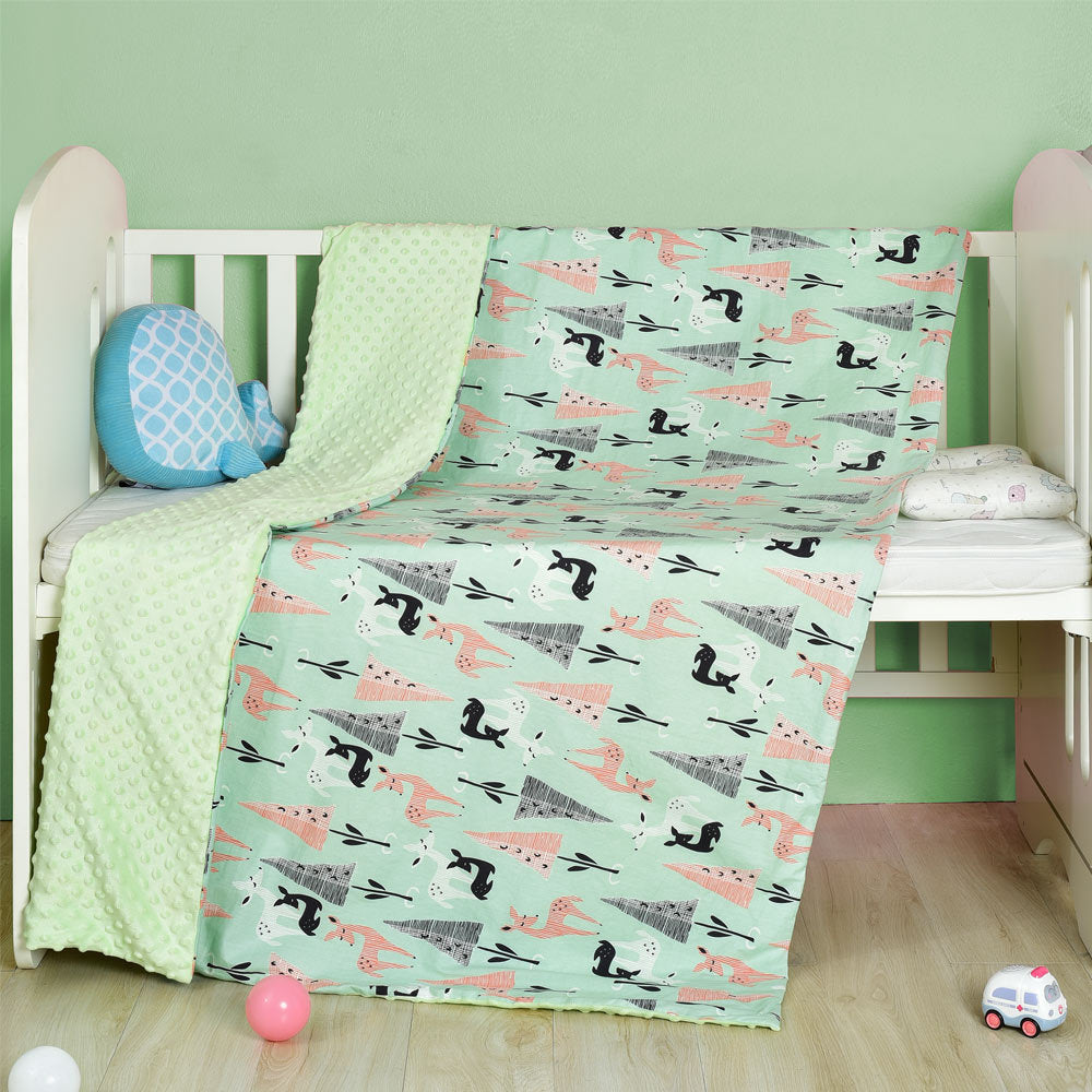 Cotton Bean Baby Cartoon Blanket Quilt