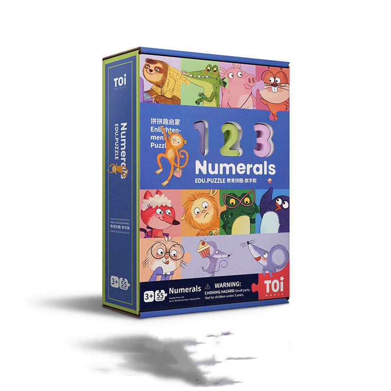 Wooden Numbers And Letters Baby Educational Puzzle Toys