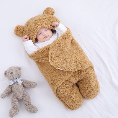 Thick Newborn Baby Swaddle Wrap Sleeping Bag