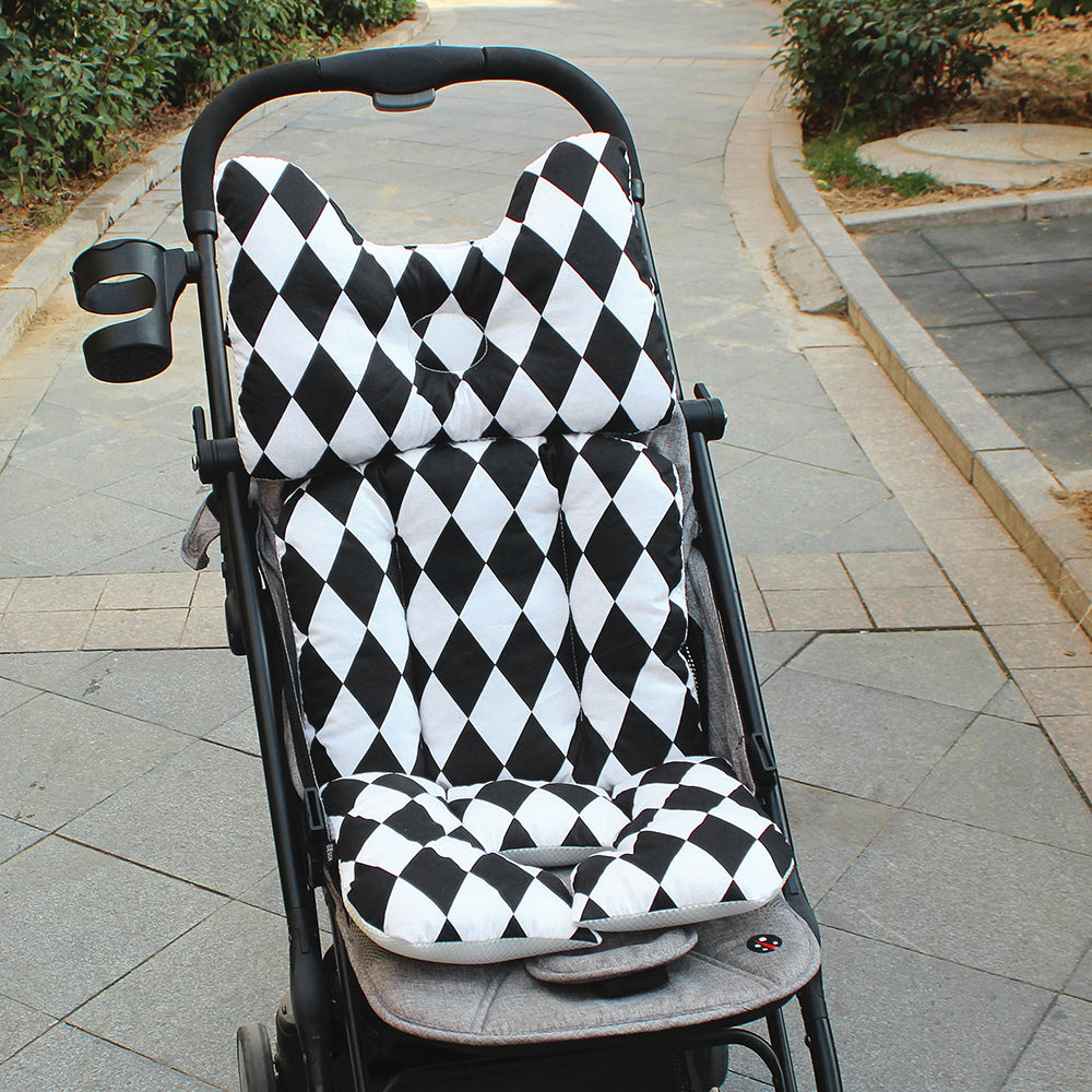 Padded Cotton Baby Stroller Seat Cushion Pad