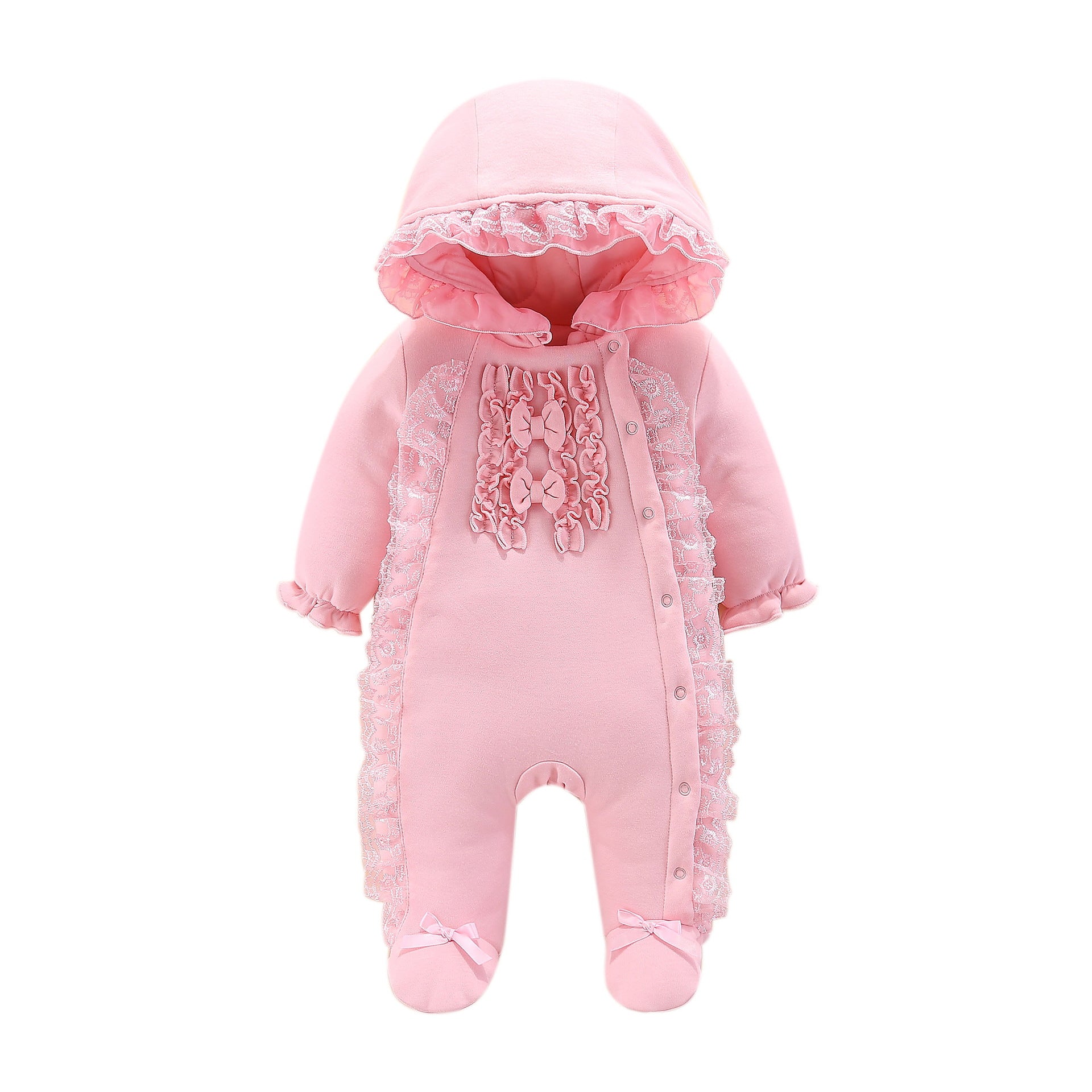 Hooded Baby Romper Soft Cotton Outfit
