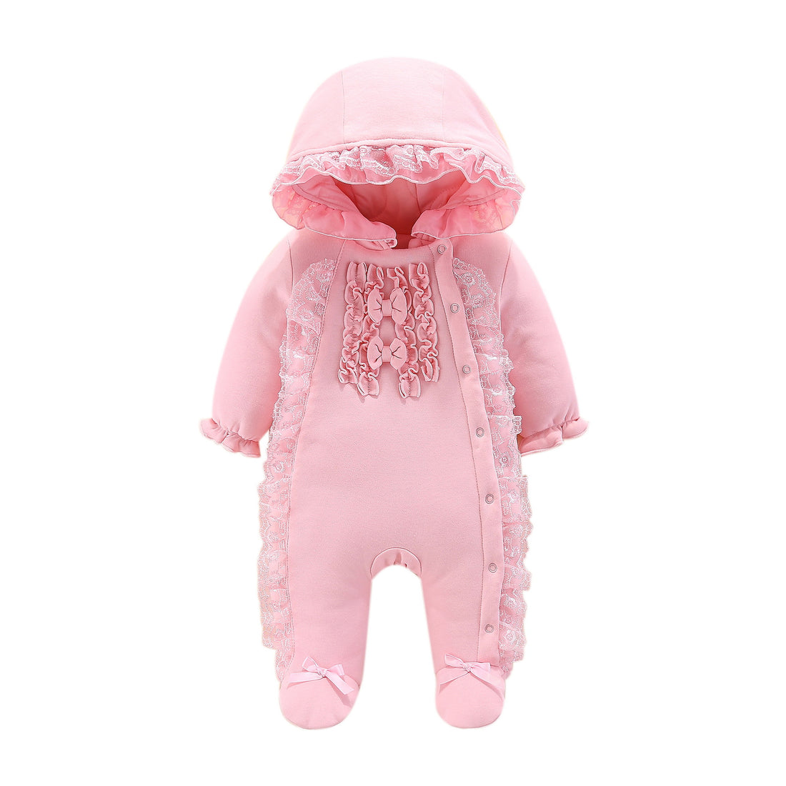 Hooded Baby Romper Soft Cotton Outfit