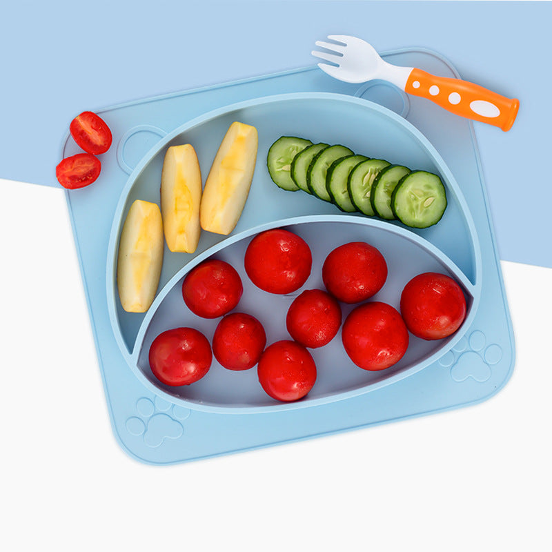 Silicone Non Slip Baby Feeding Bowl Plate Set