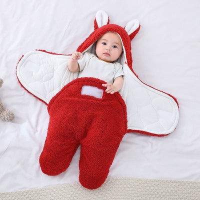 Thick Newborn Baby Swaddle Wrap Sleeping Bag