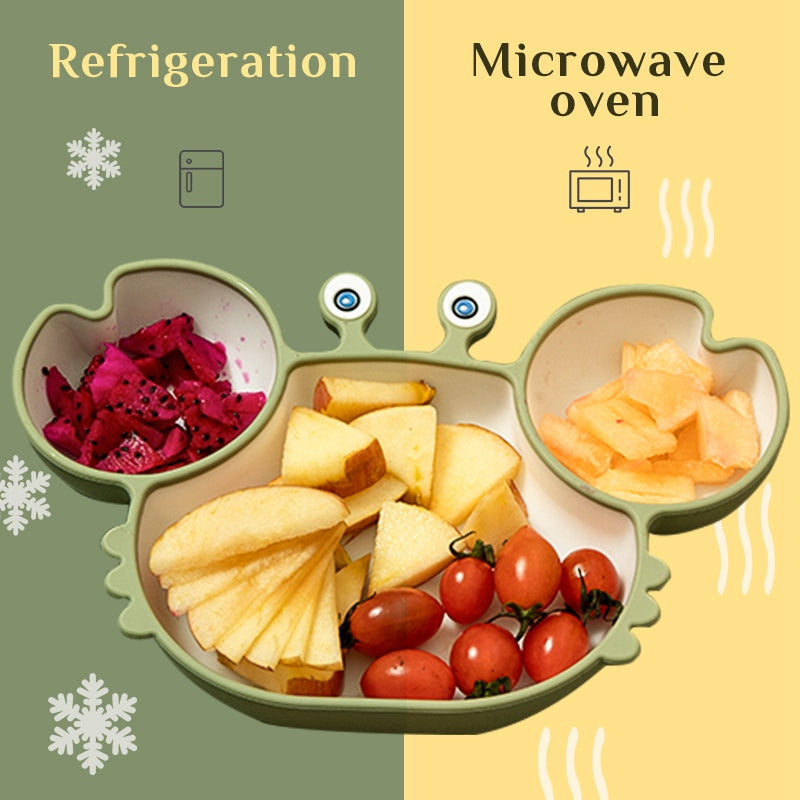 Silicone Non Slip Baby Feeding Bowl Plate Set