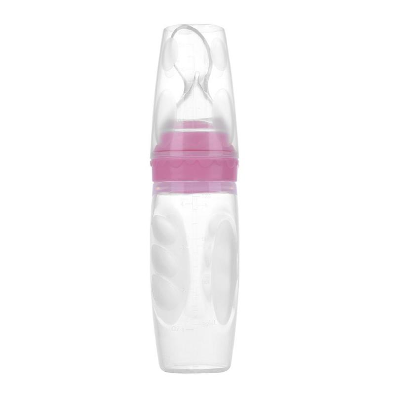 Silicone Squeeze Baby Feeding Spoon Dispenser