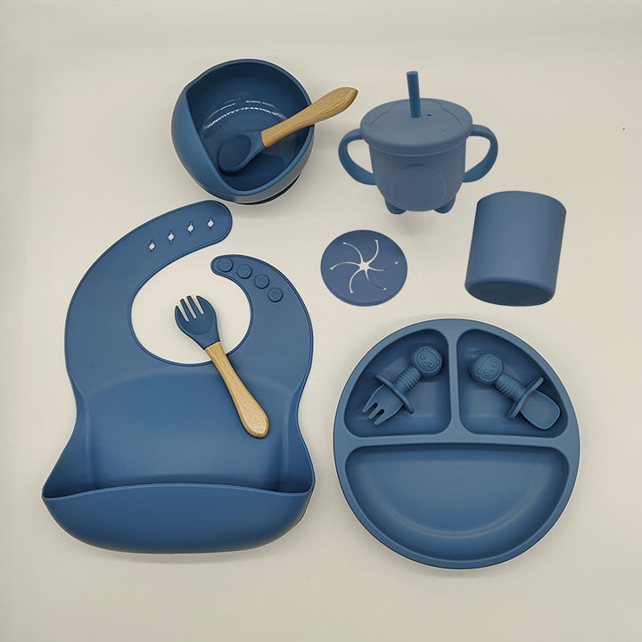 Baby Silicone Feeding Tableware Set For Weaning