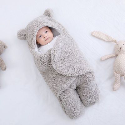 Thick Newborn Baby Swaddle Wrap Sleeping Bag