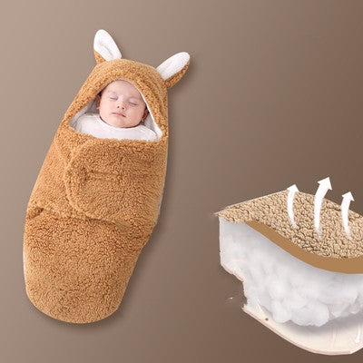 Thick Newborn Baby Swaddle Wrap Sleeping Bag