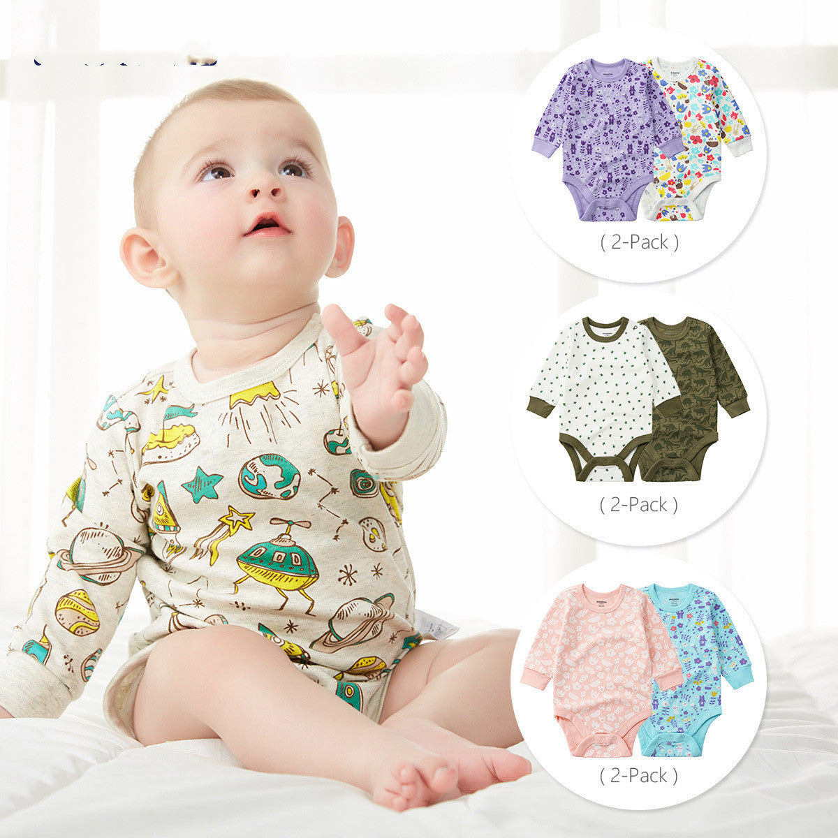 Baby long sleeve triangle Romper