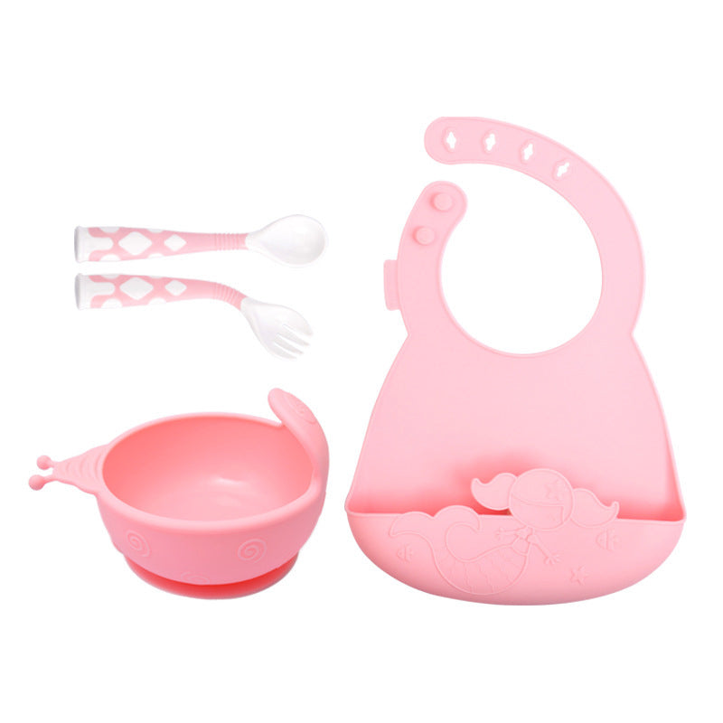 Silicone Baby Feeding Tableware Set