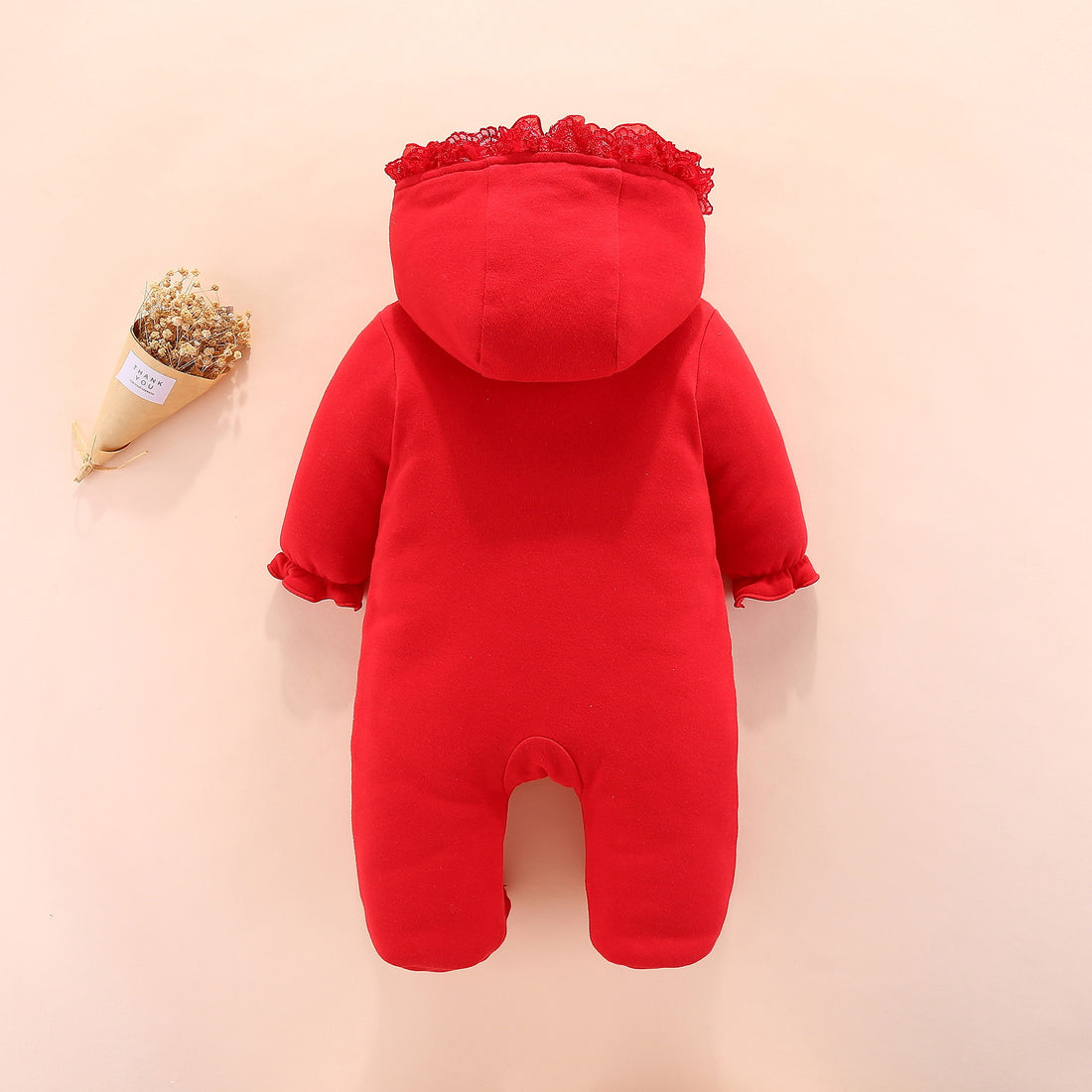 Hooded Baby Romper Soft Cotton Outfit