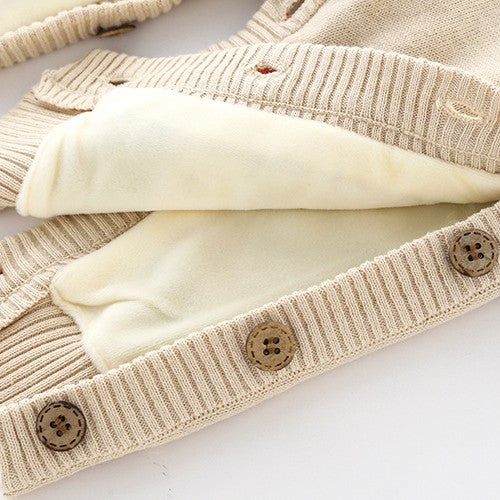 Thick Newborn Baby Crawling Clothes With Safety Harness