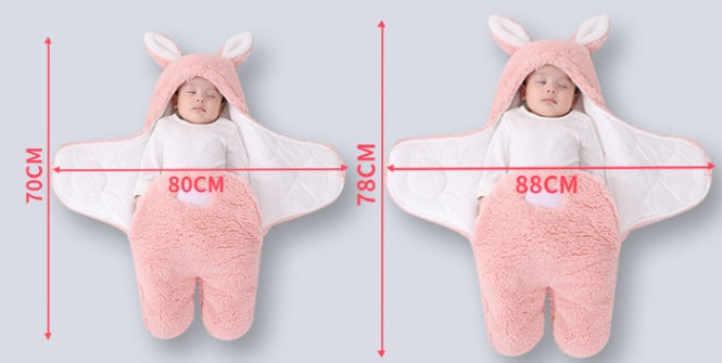 Thick Newborn Baby Swaddle Wrap Sleeping Bag