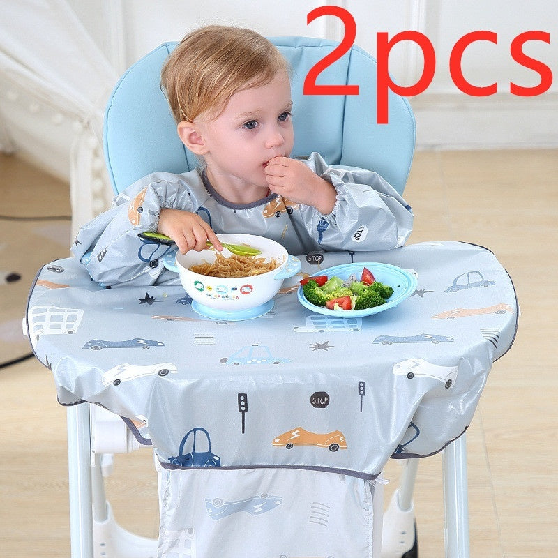 Baby Feeding Chair Bib Cover Anti-Dirty Dining Gown