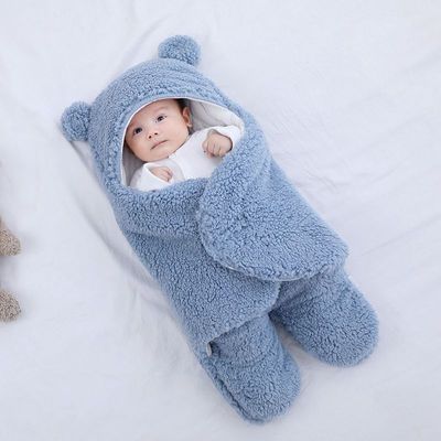 Thick Newborn Baby Swaddle Wrap Sleeping Bag