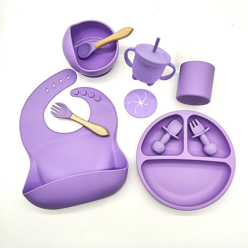 Baby Silicone Feeding Tableware Set For Weaning