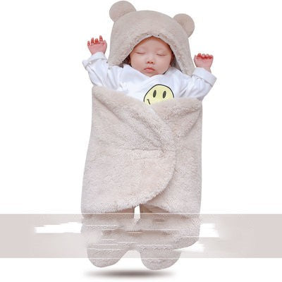 Thick Newborn Baby Swaddle Wrap Sleeping Bag