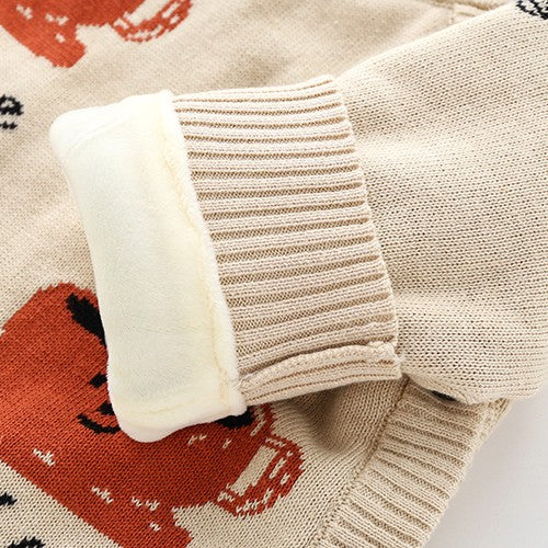 Thick Newborn Baby Crawling Clothes With Safety Harness