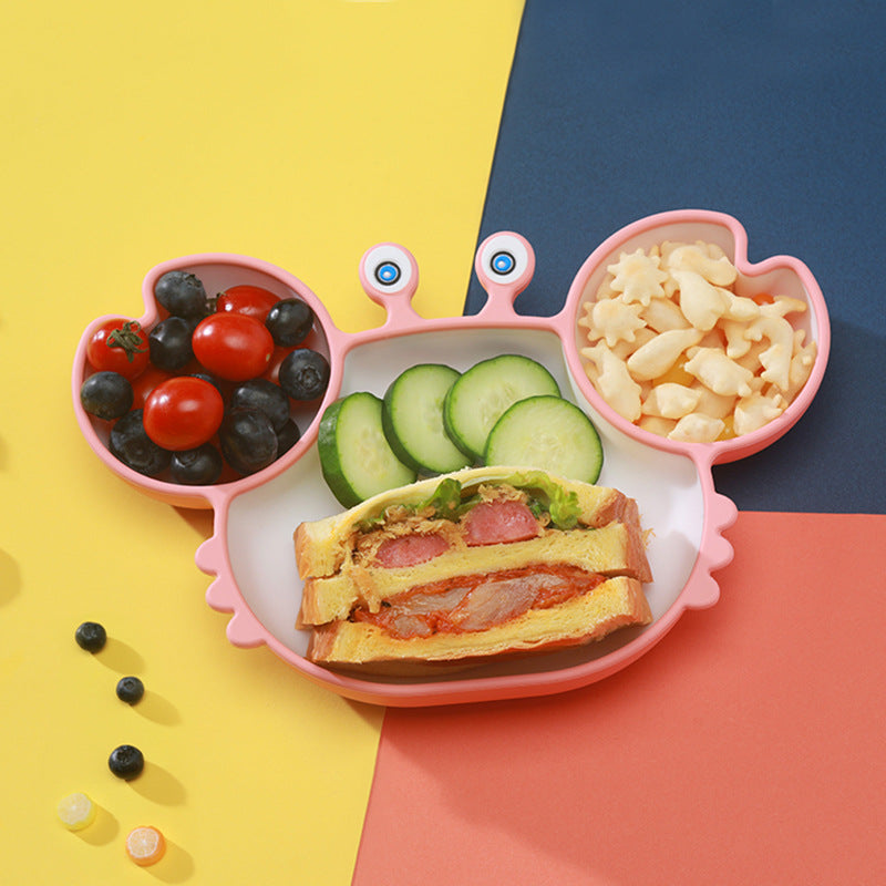 Silicone Non Slip Baby Feeding Bowl Plate Set
