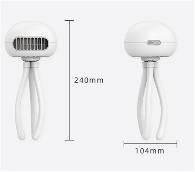 Jellyfish Octopus Baby Stroller Electric Fan