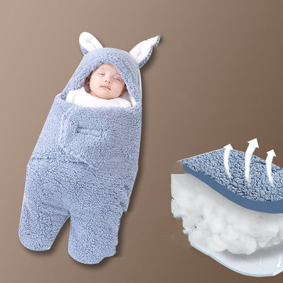 Thick Newborn Baby Swaddle Wrap Sleeping Bag