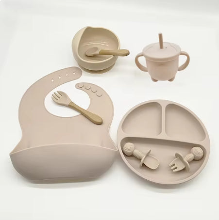 Baby Silicone Feeding Tableware Set For Weaning
